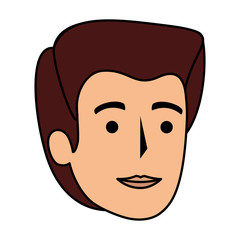 young man head avatar character