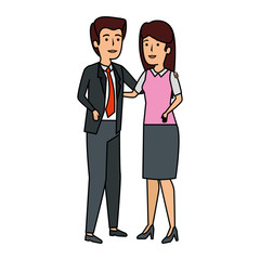 business couple avatars characters