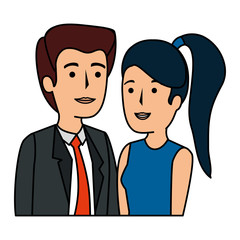 business couple avatars characters