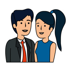 business couple avatars characters