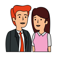 business couple avatars characters
