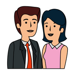 business couple avatars characters