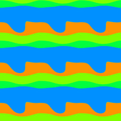 Seamless pattern background with multi-colored wavy lines.