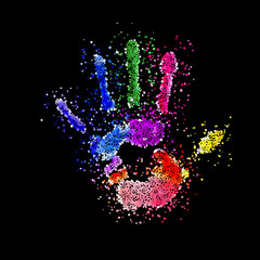 Colorful Handprint