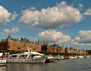 City skyline and waterfront of Stockholm, Sweden