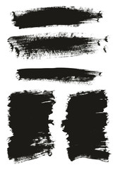 Calligraphy Paint Brush Background Mix High Detail Abstract Vector Background Set 136