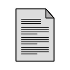 paper document isolated icon