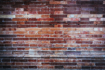 Naklejka premium Old red brick wall textures and backgrounds