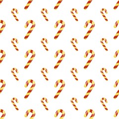 Christmas candy cane seamless pattern winter holiday gift wrap background vector illustration.