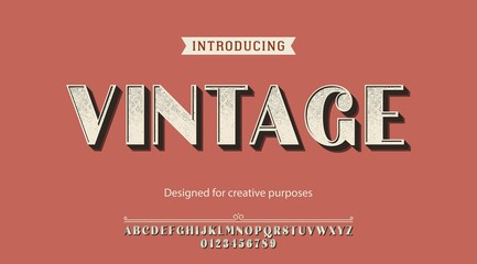Vintage typeface.For labels and different type designs