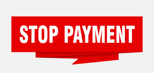 stop payment