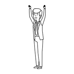 elegant businessman avatar character