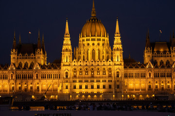 Fototapeta na wymiar Budapest, Hungarian Parliament Building
