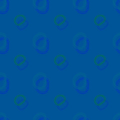 Seamless background pattern with various colored circles.