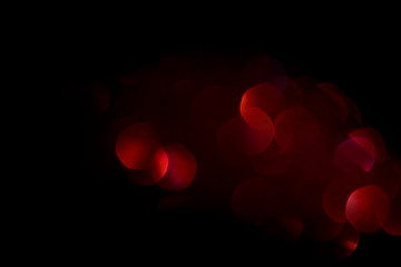 red shiny bokeh background. festival celebration background concept.