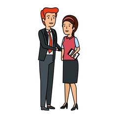 business couple avatars characters