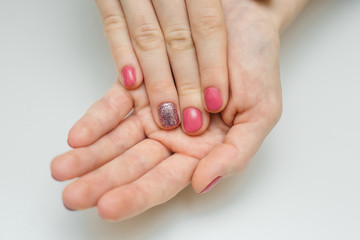 Fototapeta premium nails red manicured