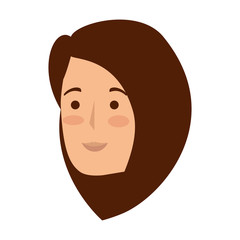 beautiful woman head avatar character