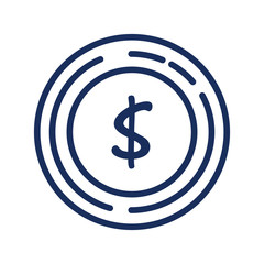 coin money isolated icon