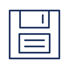 floppy disk isolated icon