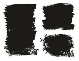 Calligraphy Paint Brush Background Mix High Detail Abstract Vector Background Set 02