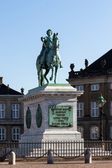 Reiterstandbild Frederic der V. am Schloss Amalienborg