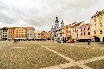 Square of Premysl Otakar II a Ceske Budejovice, Czech Republic, Europe