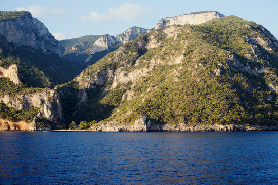 Scenic view of Datca Peninsula near Kormen, Marmaris Turkey