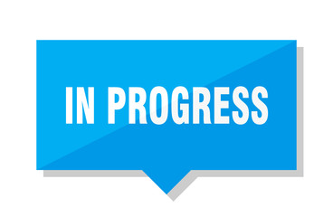 in progress price tag