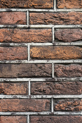 Old red brick wall for background or texture. Old red brick wall texture background