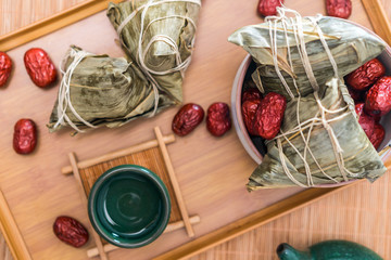 zongzi and jujube on Dragon Boat Festival