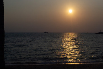 sunset at sea