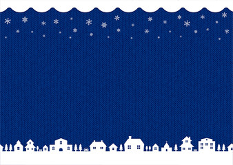 winter,christmas background image (knit pattern) / blue