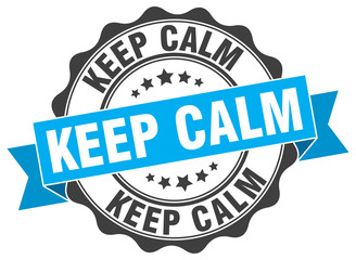 keep calm stamp. sign. seal