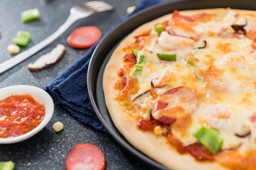 Shooting Fast Food Pizza at Low Angle