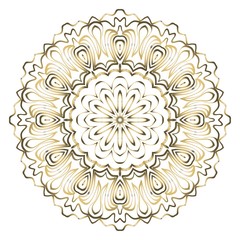 Fototapeta na wymiar Round pattern flower mandala. circle floral ornament. Legend decorative vector illustration