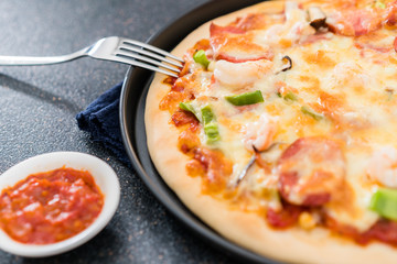 Shooting Fast Food Pizza at Low Angle