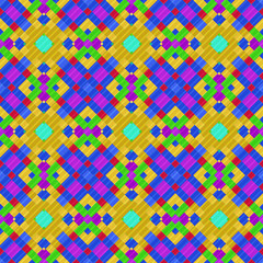 Seamless pattern background from a variety of multicolored squares.