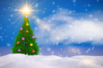 Fototapeta na wymiar The Christmas tree
