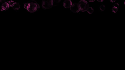 Background with a variety of multi-colored translucent soap bubbles.