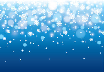 Vector heavy snowfall, snowflakes in different shapes and forms. Many white cold flake elements on transparent background. White snowflakes flying in the air. Snow flakes, snow background.
