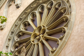 Framed window in medieval and classical architecture