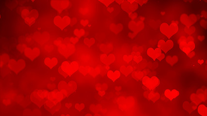 Red Abstract Valentines Day Background
