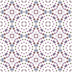 Seamless abstract pattern background with a variety of colored circles.