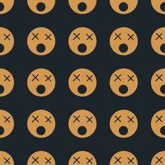 Smile seamless pattern