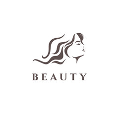 Vector logo design for beauty salon, hair salon, cosmetic