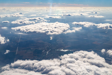 Naklejka premium The sky above the clouds