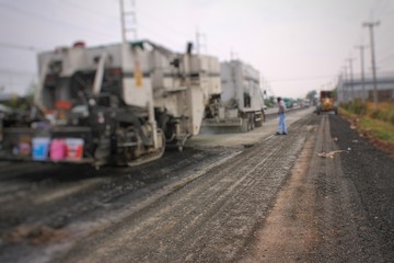 To measure the thickness of the paved surface