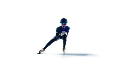 short track speed skating isolated © Artur Didyk