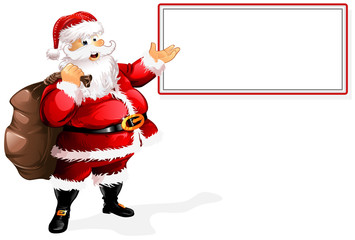 Weihnachtsmann Schild